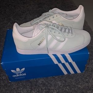 Adidas Gazelle Brand New ice mint green/white/gold